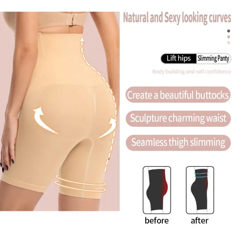 Women's High-Waist Body Shaper | Tummy & Thigh Shapewear