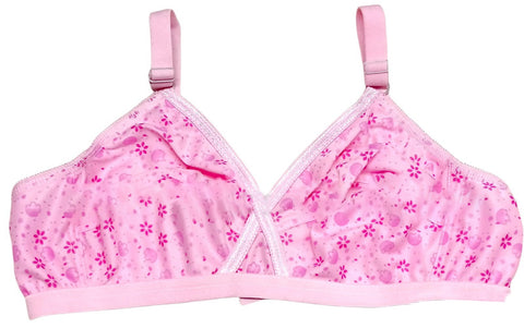 4-Piece Women's Printed Bra & Brief Set – Soft Jersey Everyday Underwear