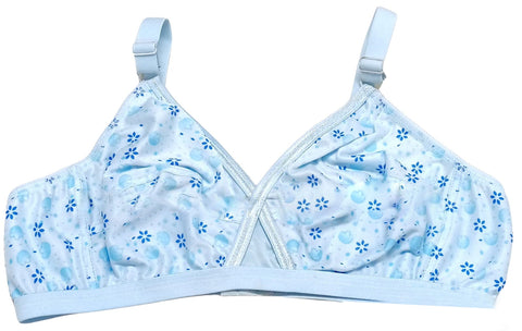 4-Piece Women's Printed Bra & Brief Set – Soft Jersey Everyday Underwear