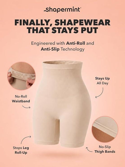 Women's High-Waist Body Shaper | Tummy & Thigh Shapewear