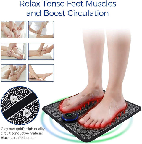 EMS Foot Massager Mat | Electric Foot Muscle Stimulator