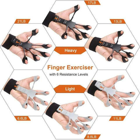 Silicone Grip Strengthener | Finger Stretcher Hand Trainer