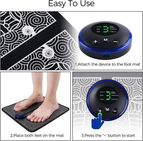 EMS Foot Massager Mat | Electric Foot Muscle Stimulator
