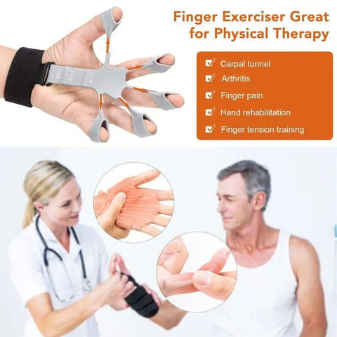 Silicone Grip Strengthener | Finger Stretcher Hand Trainer