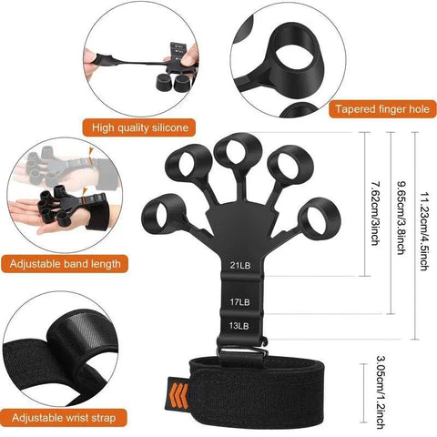 Silicone Grip Strengthener | Finger Stretcher Hand Trainer
