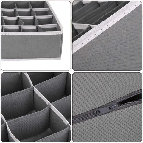 24-Cell Socks & Underwear Organizer | Foldable Storage Box