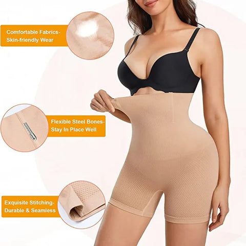 Women's High-Waist Body Shaper | Tummy & Thigh Shapewear