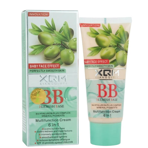 XQM BB Blemish Olive Base Cream, 6in1 Multifunction Cream 65ml