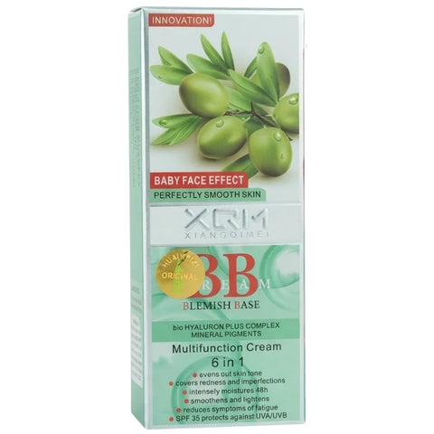 XQM BB Blemish Olive Base Cream, 6in1 Multifunction Cream 65ml
