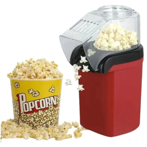 Popcorn Maker, Electric Mini Popcorn Machine Oil-Free, Small Fast Popper with Measuring Cup and Removable Cover